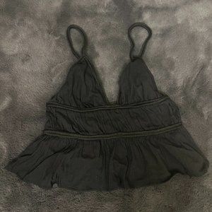 Open-back boho top with braided straps